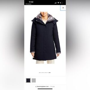 SAVE THE DUCK Black Coat with Gray Accents